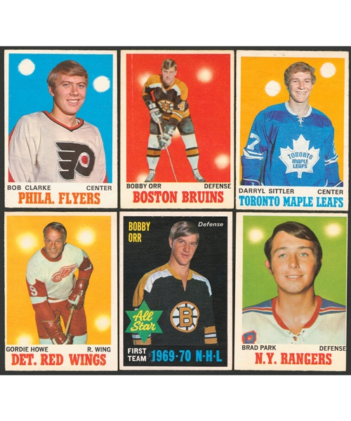 1970-71 O-Pee-Chee Hockey Near Complete Card Set (261/264)