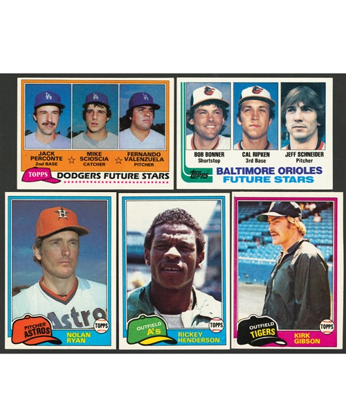 1981 and 1982 Topps Baseball Complete Sets (2) - Includes 1982 Topps #21 Cal Ripken Jr. Rookie Card