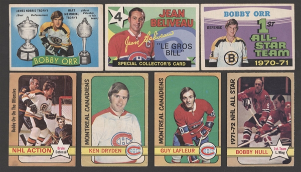 1971-72 (231/264) and 1972-73 (307/340) O-Pee-Chee Hockey Starter Sets (2)