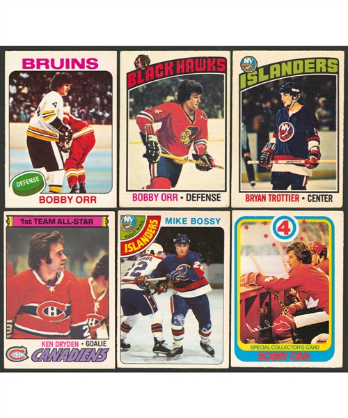 1975-76, 1976-77, 1977-78 & 1978-79 O-Pee-Chee Hockey Complete Sets (4)