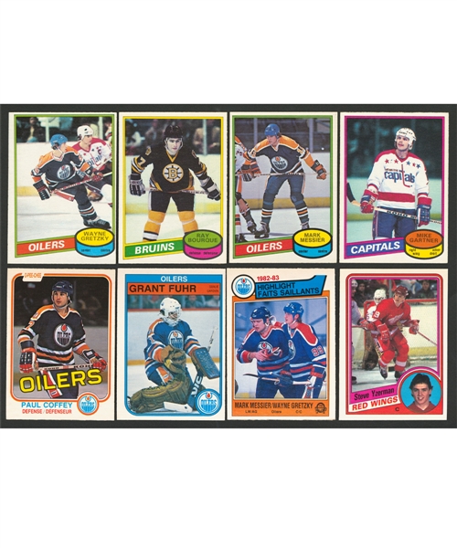 1980-81, 1981-82, 1982-83, 1983-84 and 1984-85 O-Pee-Chee Hockey Complete Sets (5)