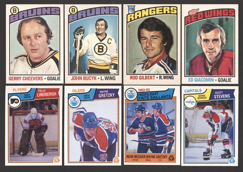 1976-77 O-Pee-Chee Hockey Cards (300+) and 1983-84 O-Pee-Chee Hockey Complete 396-Card Sets (2)