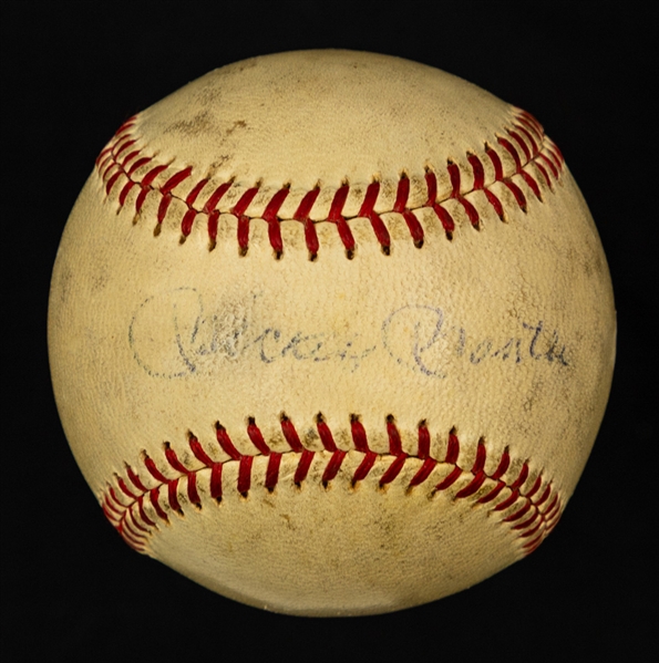 Mickey Mantle and Roger Maris Dual-Signed Reach Official American League Joe Cronin Baseball with JSA LOA - Ball has Inscribed "1961" Annotation