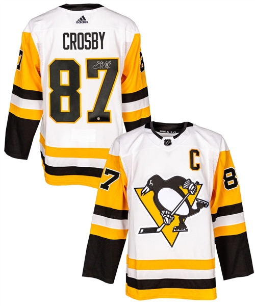 Sidney Crosby Signed Pittsburgh Penguins Captains Road Jersey with COA