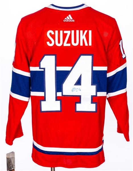 Nick Suzuki Signed Montreal Canadiens Home Jersey with COA