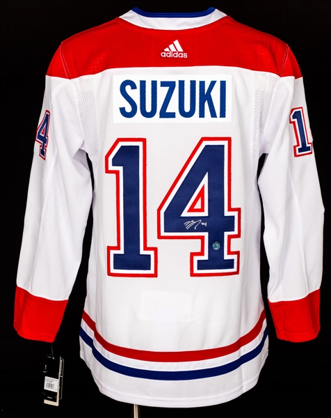 Nick Suzuki Signed Montreal Canadiens Road Jersey with COA
