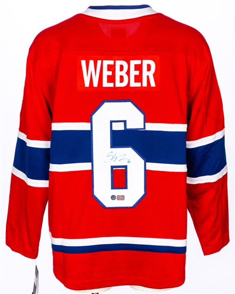 Shea Weber Signed Montreal Canadiens Fanatics Captains Home Jersey with COA