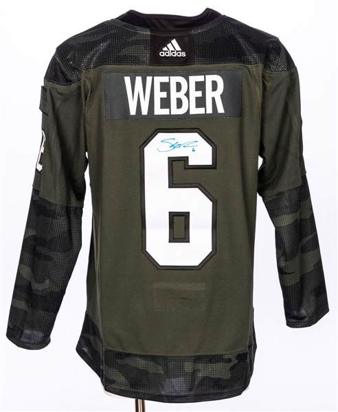 Shea Weber Signed Montreal Canadiens Captains "Camouflage" Jersey with COA