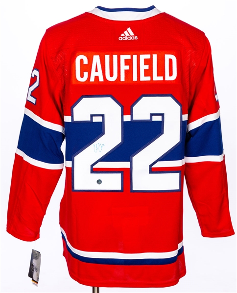 Cole Caufield Signed Montreal Canadiens Home Jersey with COA