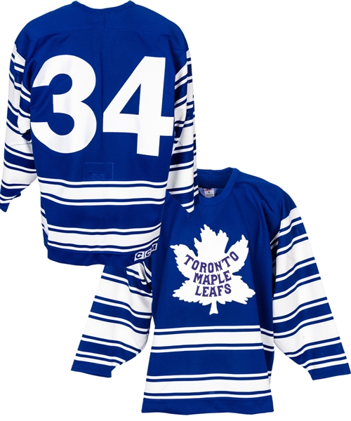 Jamie Macouns 1996-97 Toronto Maple Leafs "1931 Heritage" Game-Worn Jersey with Team LOA