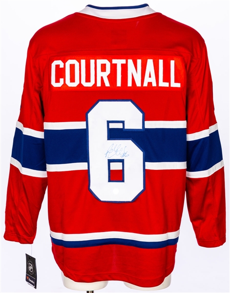 Russ Courtnall Signed Montreal Canadiens Fanatics Home Jersey with COA