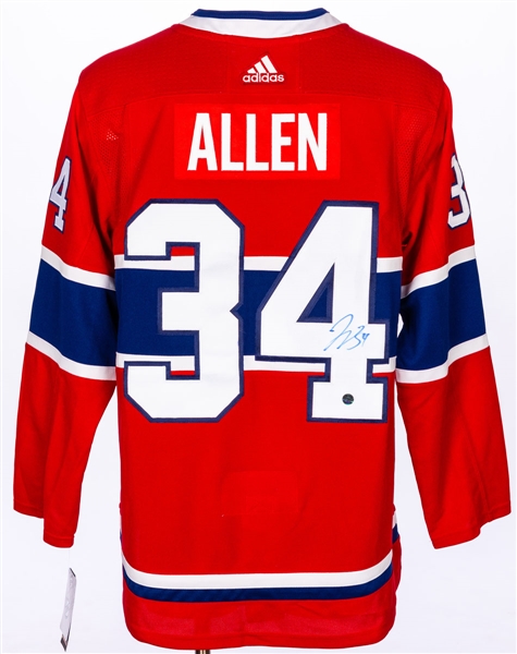 Jake Allen Signed Montreal Canadiens Home Jersey with COA