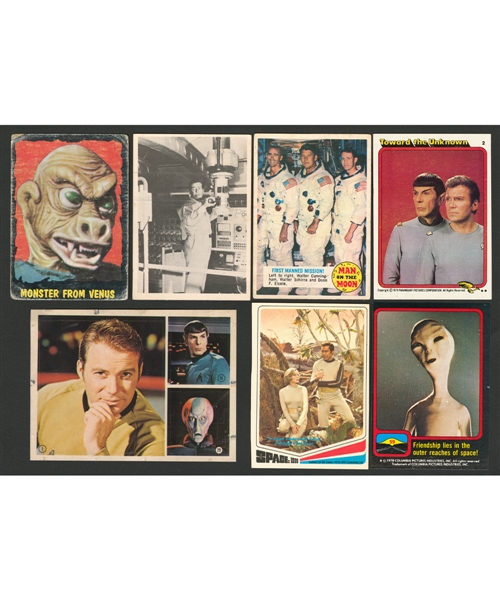 1960s and 1970s Space-Related Non-Sport Card Sets/Near Sets/Starter Sets Including Outer Limits, Star Trek, Space 1999, Buck Rogers, Alien and Others - Includes Packs