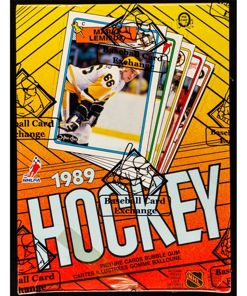 1988-89 O-Pee-Chee Hockey Wax Box #1 (48 Unopened Packs) - BBCE Certified - Brett Hull, Brendan Shanahan, Joe Nieuwendyk and Pierre Turgeon Rookie Card Year