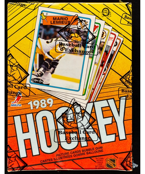 1988-89 O-Pee-Chee Hockey Wax Box #2 (48 Unopened Packs) - BBCE Certified - Brett Hull, Brendan Shanahan, Joe Nieuwendyk and Pierre Turgeon Rookie Card Year    