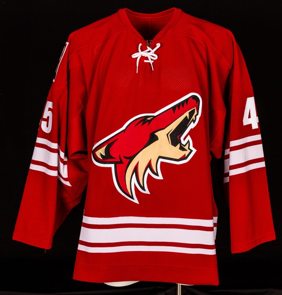 Brad Ference’s 2003-04 Phoenix Coyotes Glendale Arena Opening Night Game-Worn Jersey – Photo-Matched! 