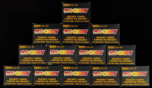 1990-91 O-Pee-Chee Premier Hockey Factory Sets (13) - Jaromir Jagr, Sergei Fedorov and Mike Modano Rookie Cards Year 