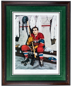 Maurice Richard Signed "For the Love of the Game" Montreal Canadiens Framed Limited-Edition Print #924/999 with LOA (31 3/4" x 38 1/2")