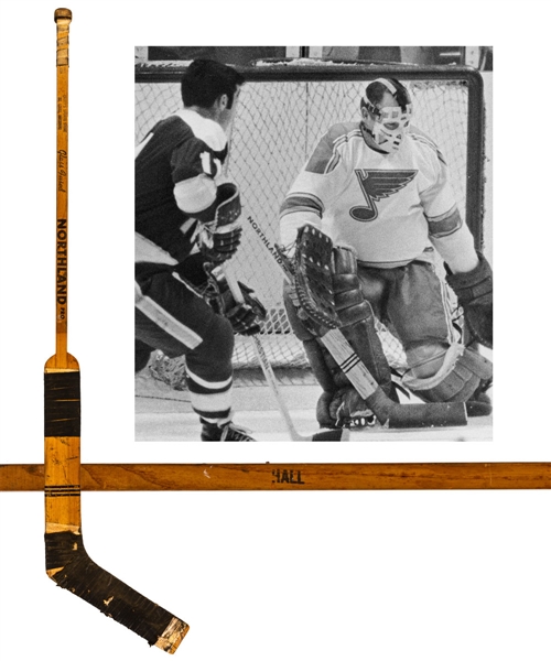 Glenn Halls Late-1960s St. Louis Blues Northland Game-Used Stick