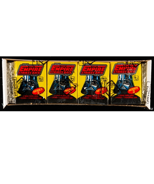 1980 Topps Star Wars The Empire Strikes Back Series 3 Lot of 36 Unopened Packs - BBCE Certified