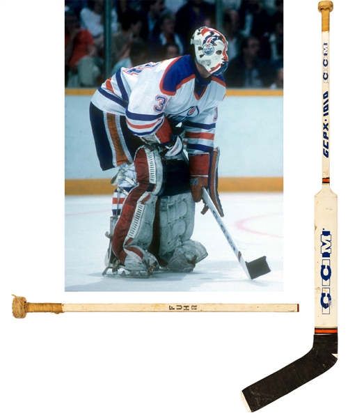 Grant Fuhr’s 1984-85 Edmonton Oilers CCM GCPX Game-Used Stick - Stanley Cup Championship Season! 