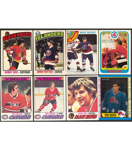 1976-77, 1977-78, 1978-79 and 1989-90 O-Pee-Chee Hockey Complete Sets (4)