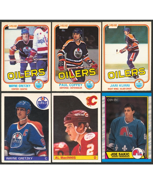 1981-82, 1985-86 and 1989-90 O-Pee-Chee Hockey Near Complete Set/Complete Set Collection of 4