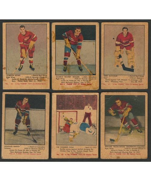 1951-52 Parkhurst Hockey Complete 105-Card Set
