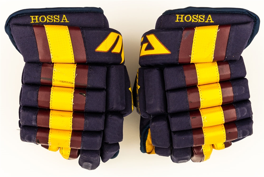 Marian Hossa’s 2005-06 Atlanta Thrashers MIA mb22 Game-Used Gloves