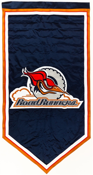 Edmonton Road Runners AHL 2004-05 Promotional Banner with LOA (36” x 72”) 