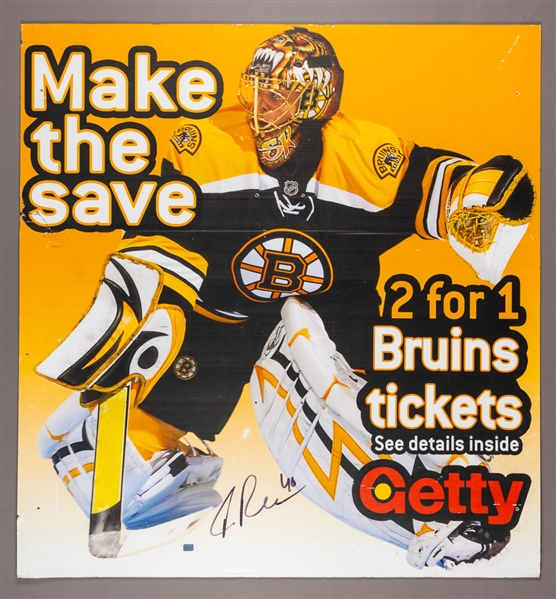 Tuukka Rask Boston Bruins Signed Getty Gas Promotional Display (45” x 48”)