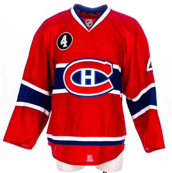 Davis Drewiske’s 2014-15 Montreal Canadiens Game-Worn Pre-Season Jersey with Team LOA