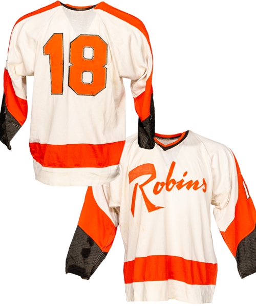 Hank Nowaks 1971-72 AHL Richmond Robins Game-Worn Inaugural Season Jersey with LOA