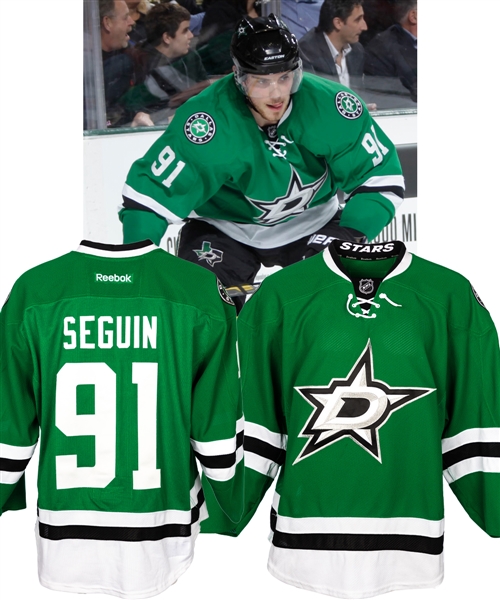 Tyler Seguins 2013-14 Dallas Stars Game-Worn Jersey with Team LOA - Photo-Matched! 
