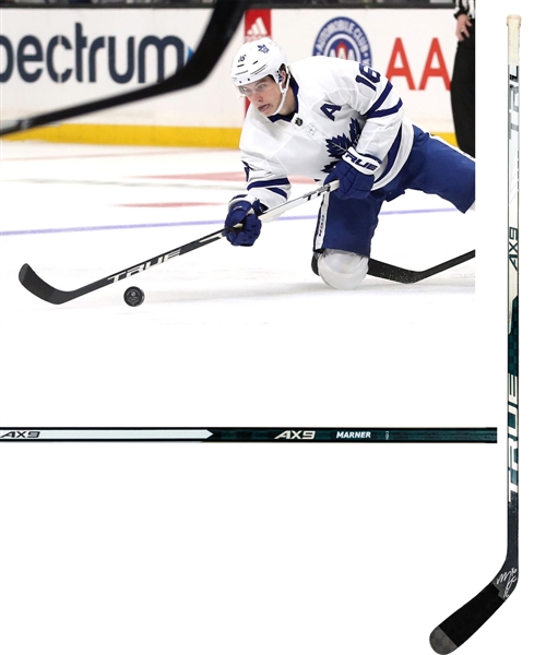 Mitch Marner’s 2019-20 Toronto Maple Leafs Signed True TRL AX9 Game-Used Stick 