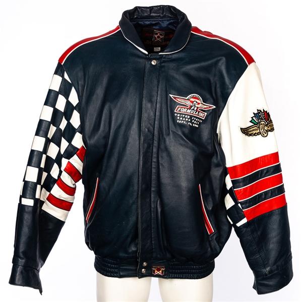 INDY Formula One 2000 US Grand Prix Limited-Edition #17/200 Leather Jacket Plus Matching F1 Cap 