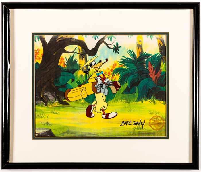 Walt Disney Studios Goofy “How to Play Golf” Framed Limited-Edition Sericel and Serigraph Cel (2) 