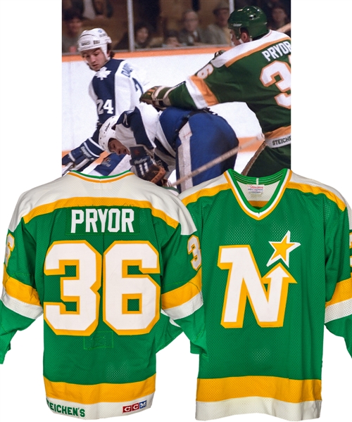 Chris Pryors 1985-86 Minnesota North Stars Game-Worn Jersey  