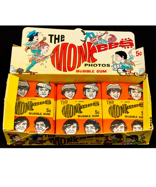 1967 Donruss The Monkees Series "1" Canada Wax Box Containing 20 Wax Packs
