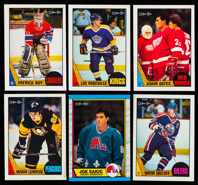 1987-88, 1989-90 and 1990-91 O-Pee-Chee Hockey Complete Sets Plus Assorted Hockey/Baseball Cards