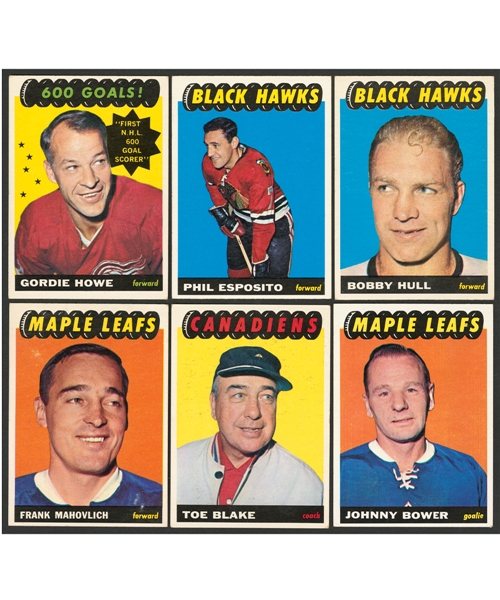 1965-66 Topps Hockey Near Complete Mid-Grade Set (108/128) Plus Extras (32)