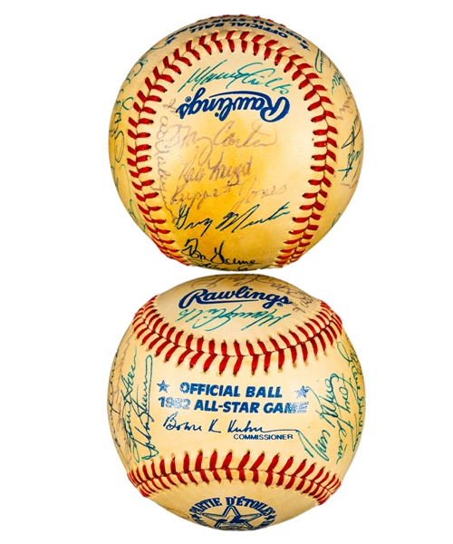 1982 MLB All-Star Game National League All-Star Team-Signed Official Baseball (28 Signatures)