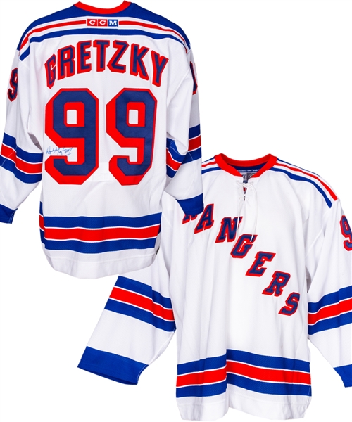 Wayne Gretzky Signed New York Rangers Jersey from Steve Begins Personal Collection with His Signed LOA