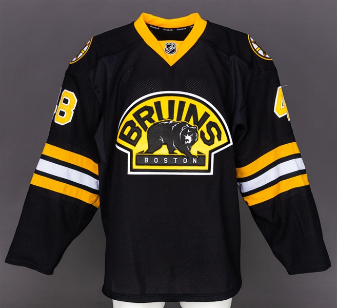 Chris Bourques 2012-13 Boston Bruins Game-Worn Jersey with Team LOA - Photo-Matched! 