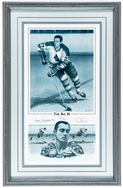 Toronto Maple Leafs “The Big M” Framed Daniel Parry Limited-Edition Lithograph #1626/1927 Signed by Frank Mahovlich with LOA (19 ½” x 30”)