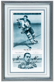 Toronto Maple Leafs “The Big M” Framed Daniel Parry Limited-Edition Lithograph #1626/1927 Signed by Frank Mahovlich with LOA (19 ½” x 30”)