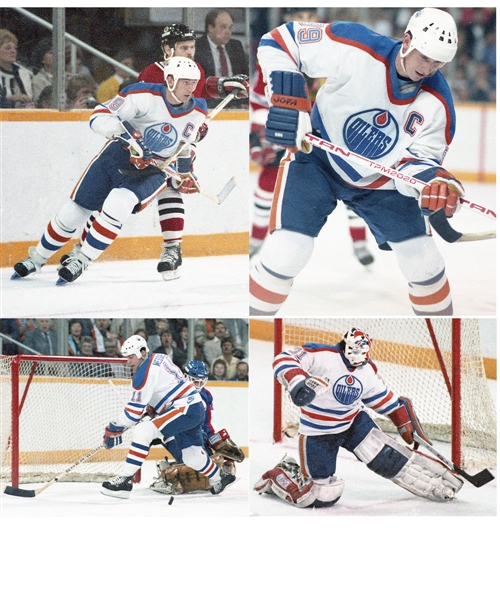 Large Edmonton Oilers 1984-85 Stanley Cup Division Semifinals, Division Finals and Conference Finals Colour 35mm Negative Collection of 3,200 