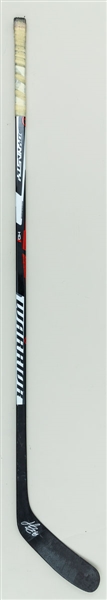 Henrik Zetterbergs Mid-to-Late-2010s Detroit Red Wings Signed Warrior Dynasty Game-Used Stick from Ted Lindsays Personal Collection with Family LOA