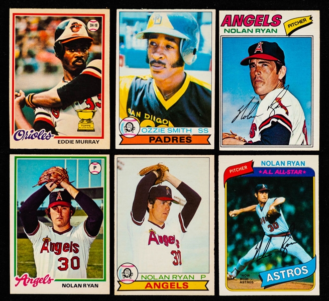 1977, 1978, 1979 & 1980 O-Pee-Chee Baseball Complete Sets (4) Includes Rookie Cards of Eddie Murray and Ozzie Smith    