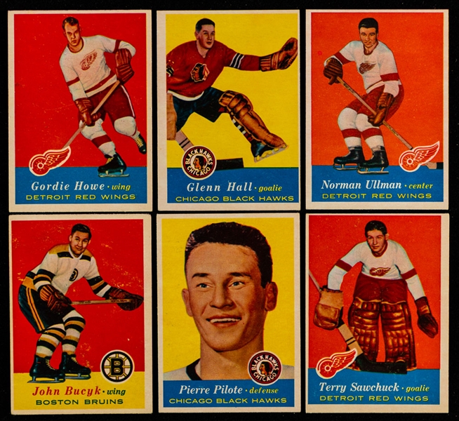 1957-58 Topps Hockey Complete Mid-Grade 66-Card Set